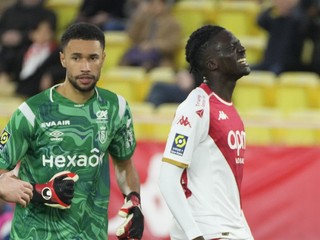 Momentka zo zápasu Ligue 1 medzi AS Monaco a Stade Reims.