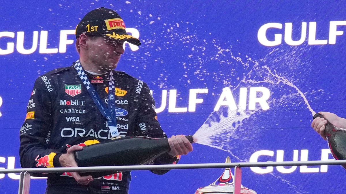 Max Verstappen oslavuje víťazstvo