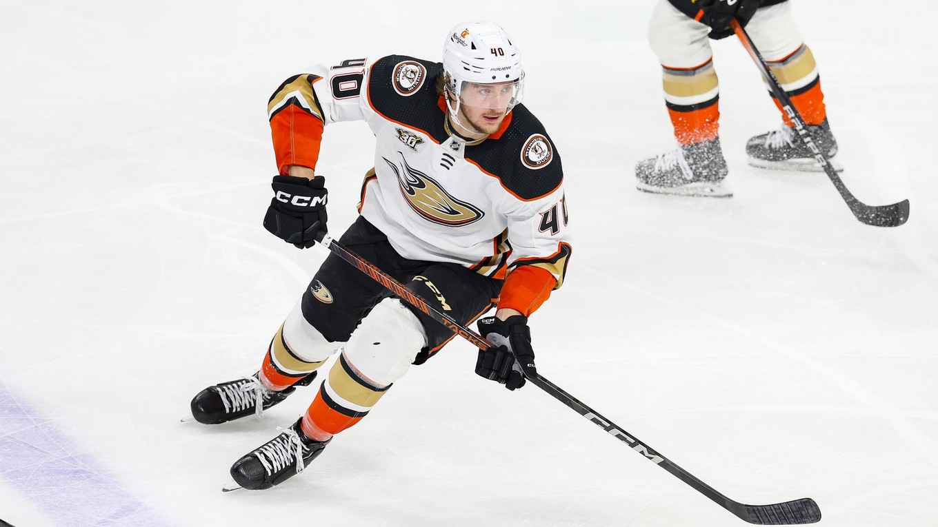 Pavol Regenda v drese Anaheimu Ducks.