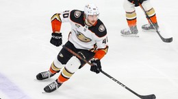 Pavol Regenda v drese Anaheimu Ducks.