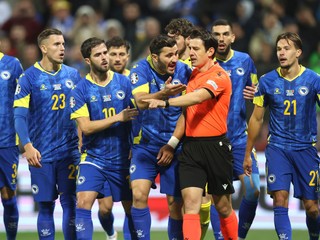 Futbalisti Bosny a Hercegoviny.