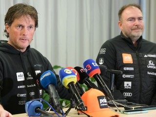 Mauro Pini, hlavný tréner slovenskej lyžiarky Petry Vlhovej, a manažér jej tímu Richard Galovič