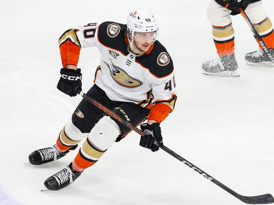 Pavol Regenda v drese Anaheimu Ducks.