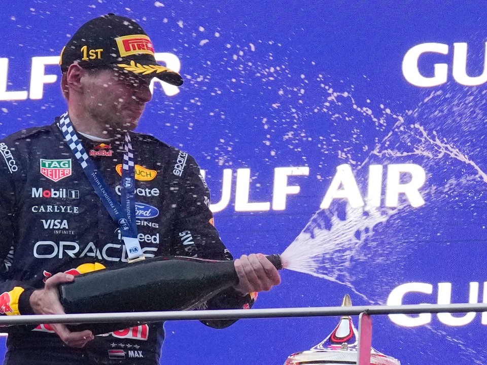 Max Verstappen oslavuje víťazstvo