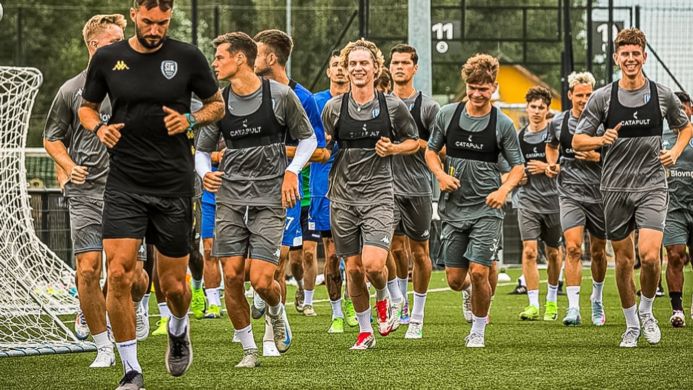 Futbalisti Šamorína počas letnej prípravy.