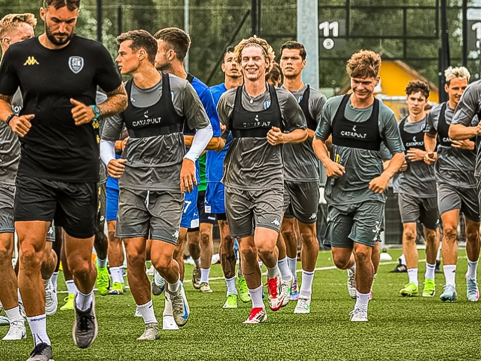 Futbalisti Šamorína počas letnej prípravy.