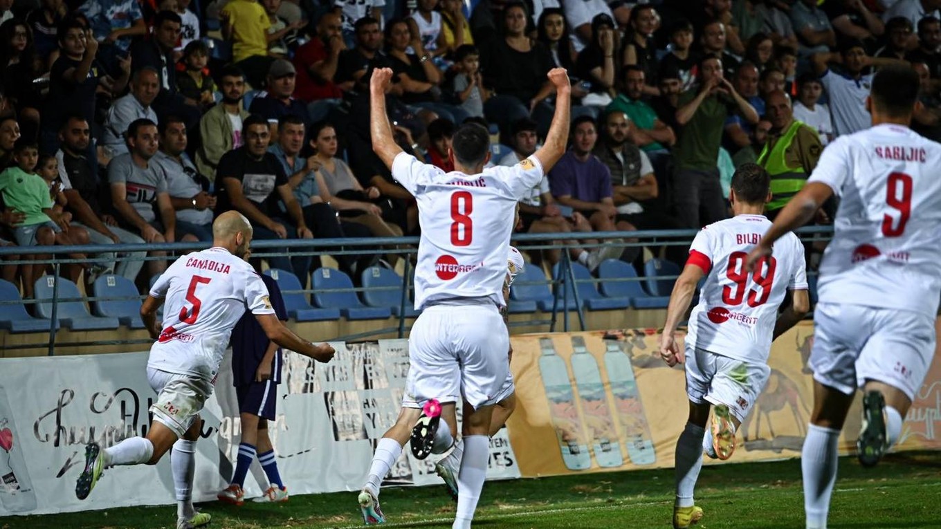 Radosť hráčov Mostaru.