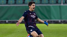 Hráč Dunajskej Stredy Ammar Ramadan sa raduje z gólu v zápase 11. kola futbalovej Niké ligy medzi MŠK Žilina a FC DAC 1904 Dunajská Streda.