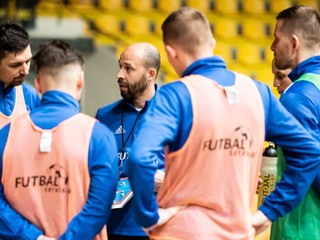 Tréner slovenskej futsalovej reprezentácie Marián Berky.