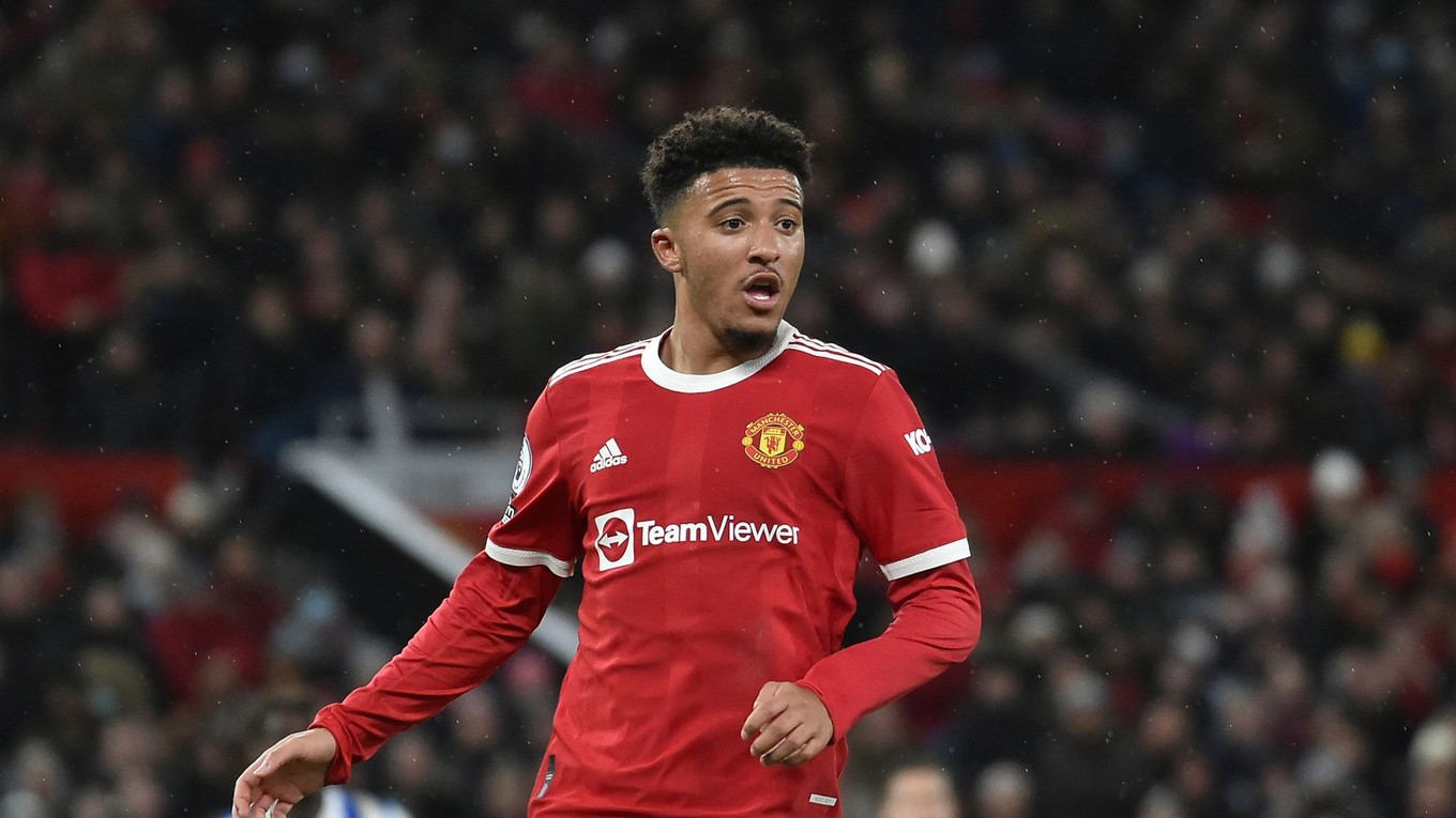 Jadon Sancho v drese Manchestru United.