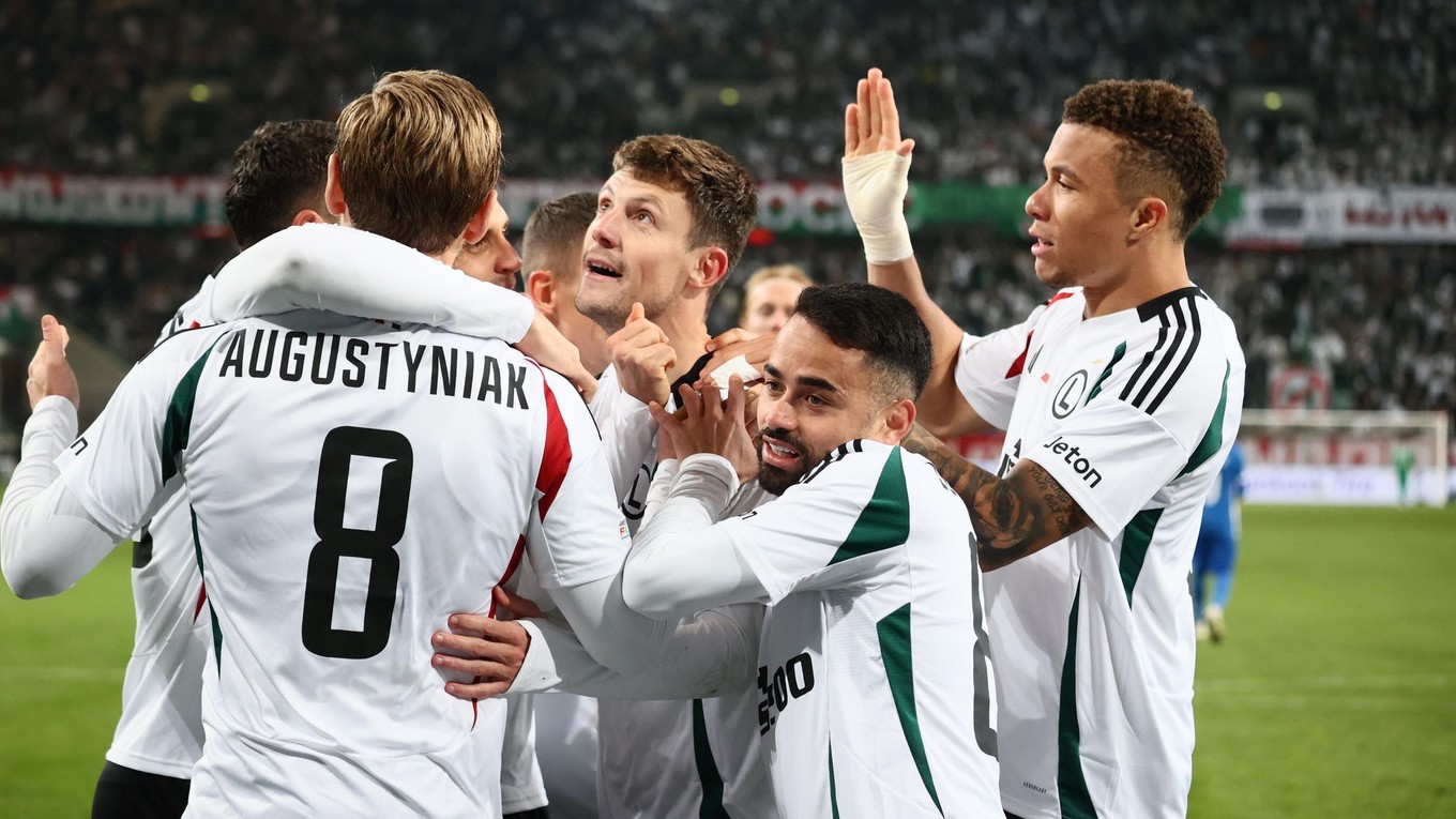 Futbalisti Legie Varšava.