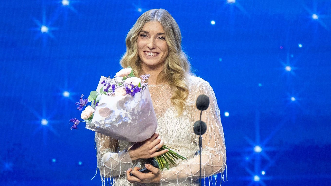 Atlétka a prekážkárka Emma Zapletalová získala 1. miesto počas slávnostného vyhlásenia ankety Športovec roka 2025