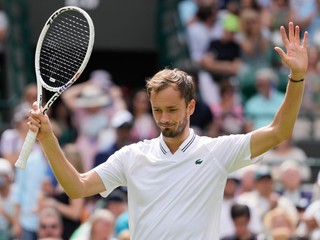 Daniil Medvedev na Wimbledone 2023.