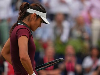 Emma Raducanuová vo štvrťfinále turnaja WTA v Londýne 2025.