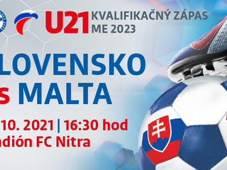 U21 - Vstupenky na duel Slovensko - Malta v Nitre sú v predaji online, v deň zápasu aj na štadióne