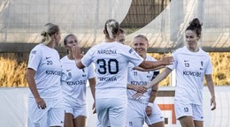 Futbalistky tímu Spartak Myjava.