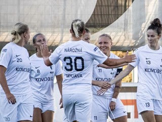 Futbalistky tímu Spartak Myjava.