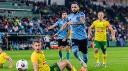 Momentka zo zápasu Žilina - ŠK Slovan Bratislava