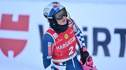 Chorvátska lyžiarka Zrinka Ljutičová po slalome v Kranjskej Gore 2026. 