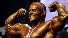 Štefan Havlík na majstrovstvách Slovenska v kulturistike v roku 2010.