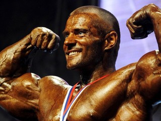 Štefan Havlík na majstrovstvách Slovenska v kulturistike v roku 2010.
