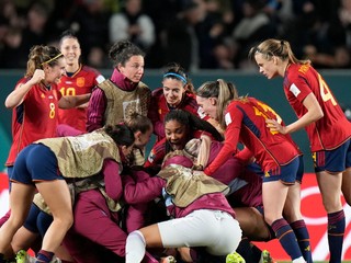 Futbalistky Španielska sa tešia z postupu do finále MS 2023.