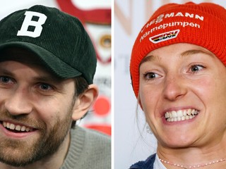 Leon Draisaitl (vľavo) a Katharina Schmidová.