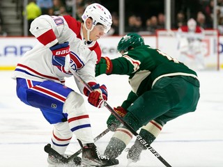 Juraj Slafkovský v drese Montrealu Canadiens.