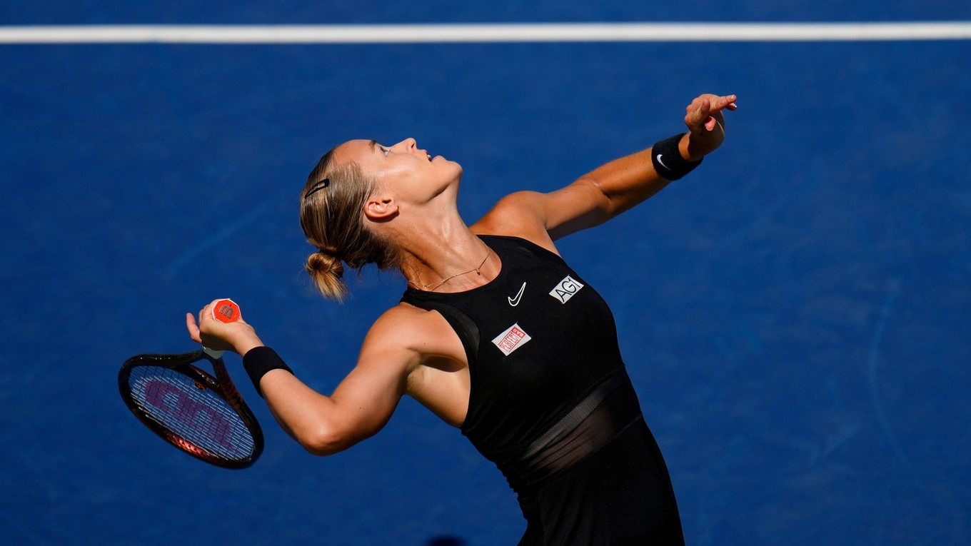 Anna Karolína Schmiedlová na US Open 2023.
