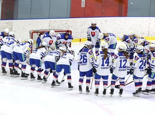 Slovenské hokejistky, archívny záber.