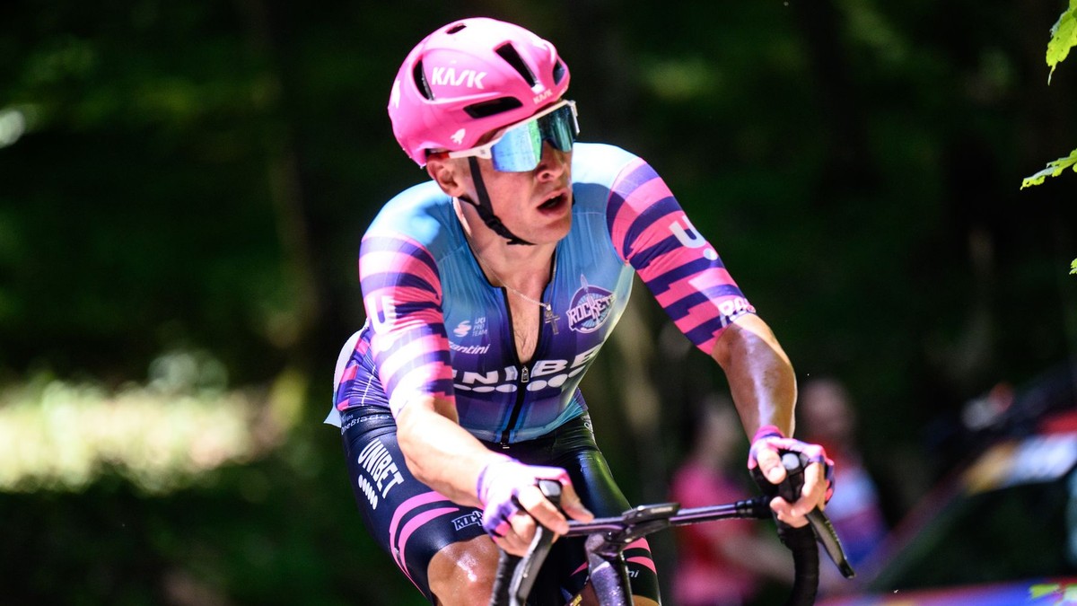 Slovenský cyklista Lukáš Kubiš počas MSR a ČR 2026.