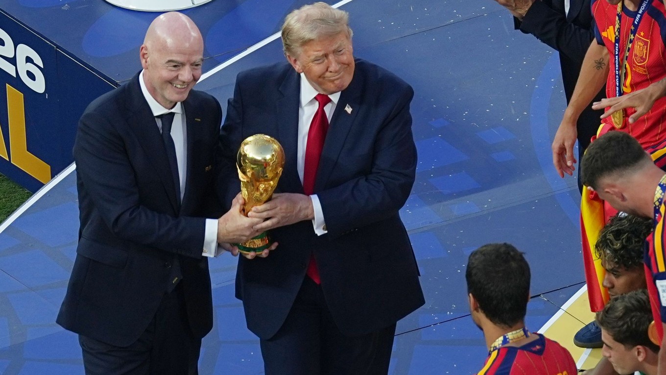 Gianni Infantino a President Donald Trump.
