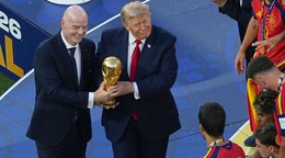 Gianni Infantino a President Donald Trump.