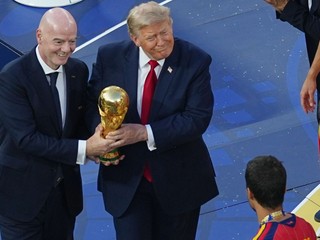 Gianni Infantino a President Donald Trump.