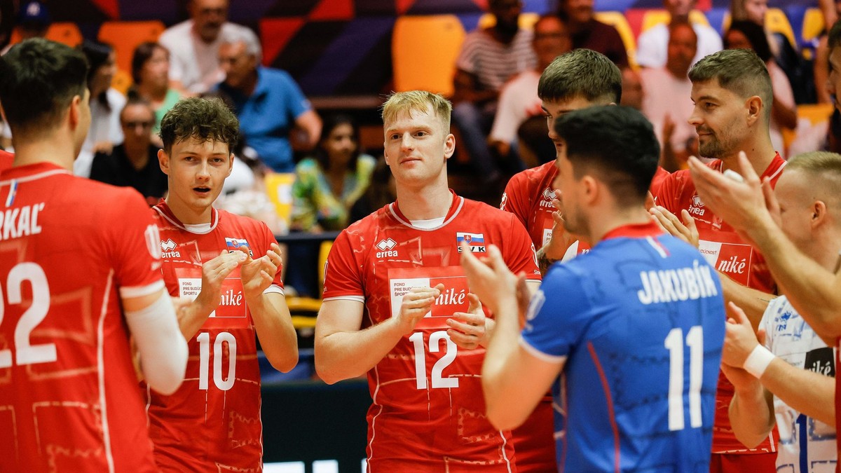 Volejbalisti Slovenska počas ME 2026.