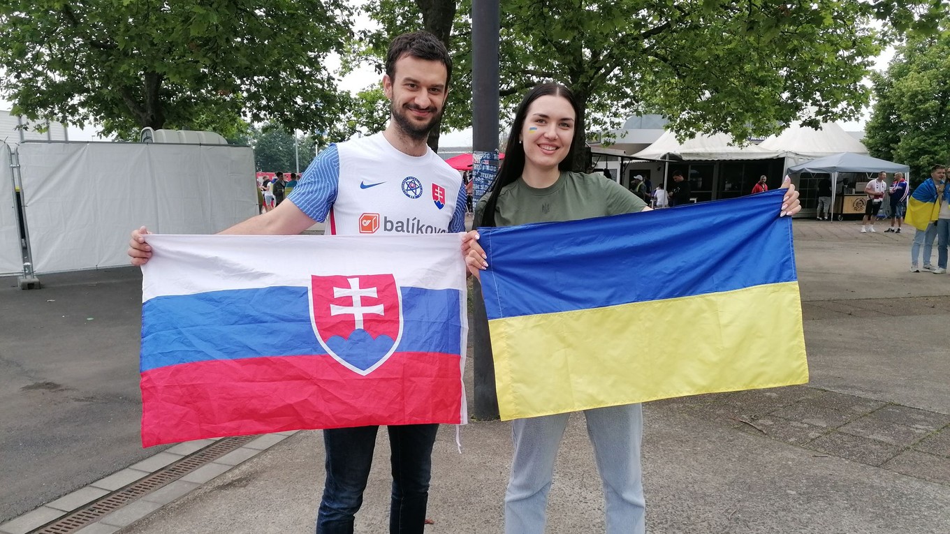 Marek Demeter a Mariana Levčenko, slovensko-ukrajinský pár v Düsseldorfe.