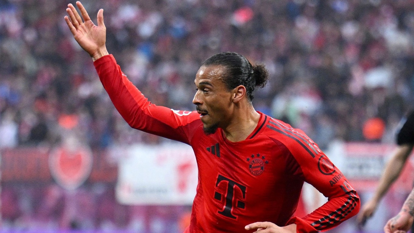 Leroy Sané v drese klubu Bayern Mníchov.