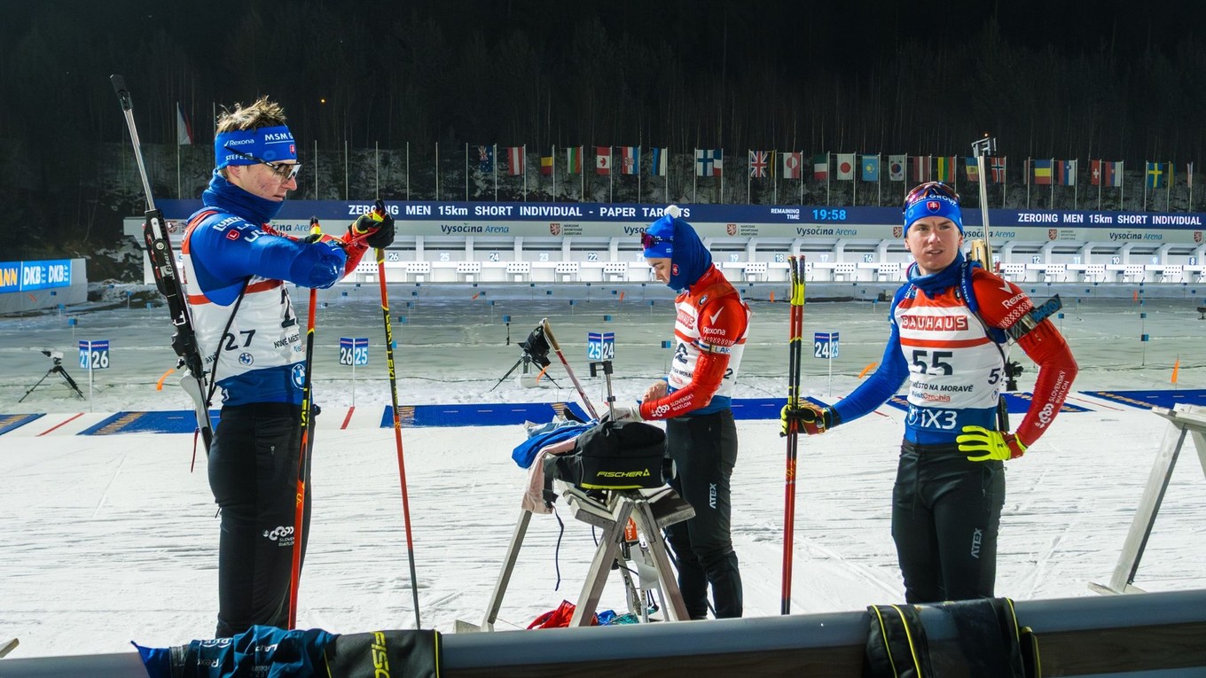 Slováci pred pretekami v Novom Meste na Morave.