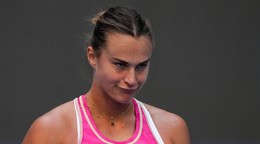 Aryna Sabalenková počas turnaja v Pekingu.