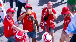 Dánski fanúšikovia na EURO 2024