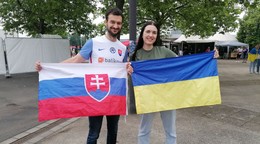 Marek Demeter a Mariana Levčenko, slovensko-ukrajinský pár v Düsseldorfe.