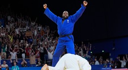 Teddy Riner získal zlato na OH 2024 v Paríži.