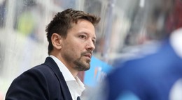 Na snímke hlavný tréner HK Nitra Erik Čaládi.