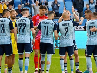 Futbalisti ŠK Slovan Bratislava.
