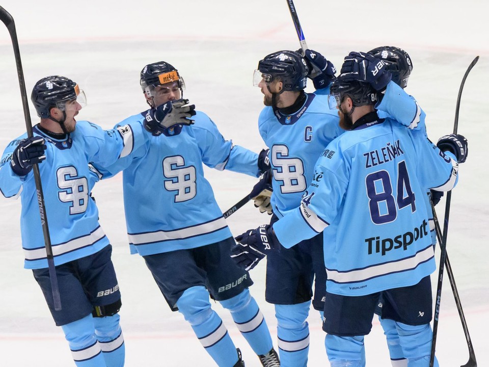 Hokejisti HC Slovan Bratislava.