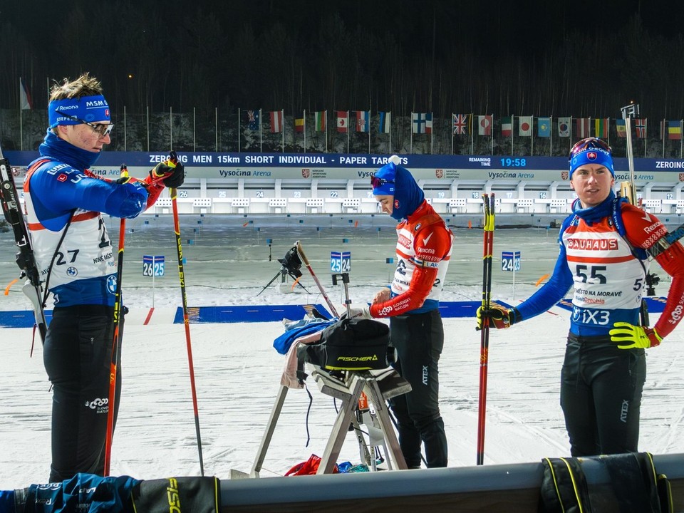 Slováci pred pretekami v Novom Meste na Morave.