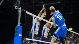 Fotka z finále Final Four medzi Českom a Fínskom.