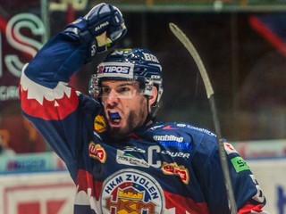 Peter Zuzin sa radujú z gólu HKM Zvolen.