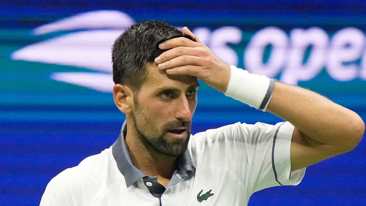 Srbský tenista Novak Djokovič počas US Open 2026.