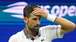 Srbský tenista Novak Djokovič počas US Open 2026.